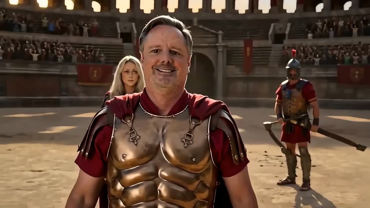 Still from Are You Not Entertained — Uncle Larry Adventures short film