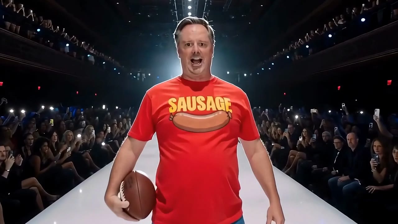 Still from Sausage on the Runway — Uncle Larry Adventures short film