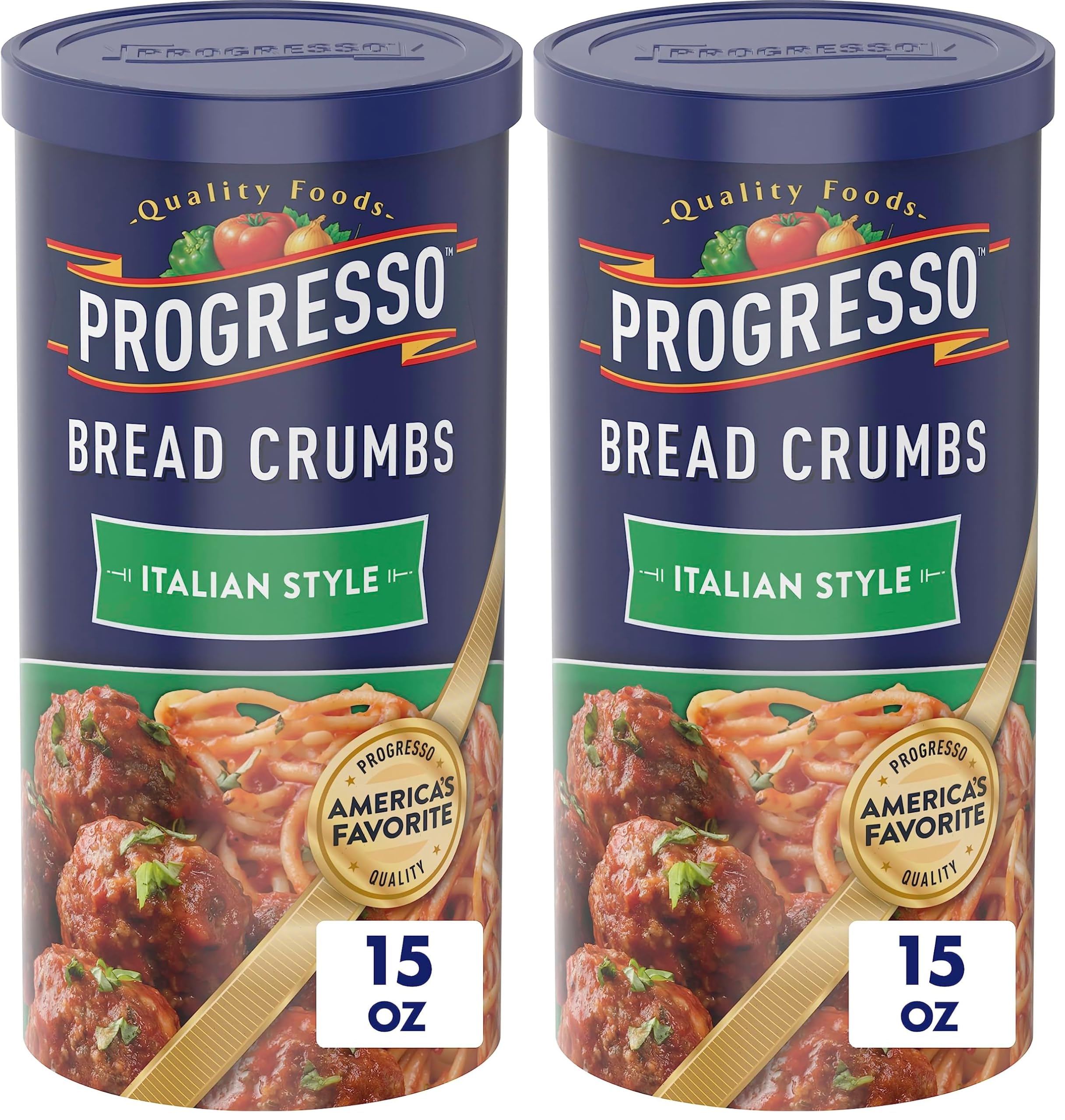 Progresso Bread Crumbs, Italian Style, Cooking Ingredient, 15 oz (Pack of 2)