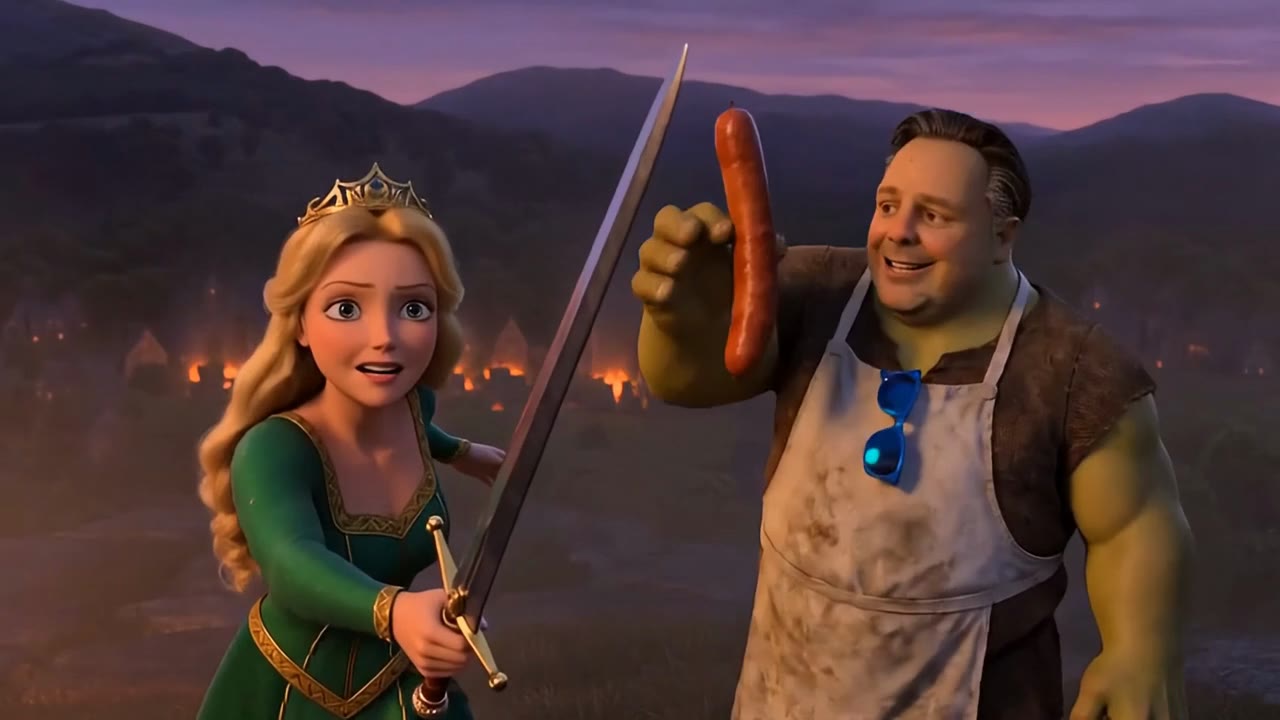 Still from The Sausage in the Swamp — Uncle Larry Adventures short film