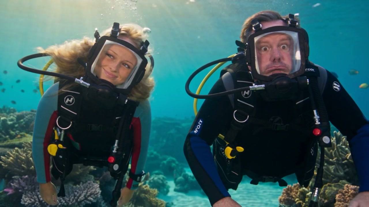 Still from Scuba with Larry