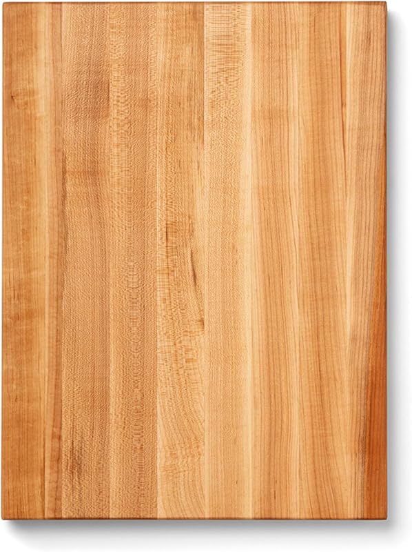 John Boos R-Board Series Rectangular Wooden Maple Cutting Board 20”x15” – 1.5” Thick, 12-lb Reversible Butcher
