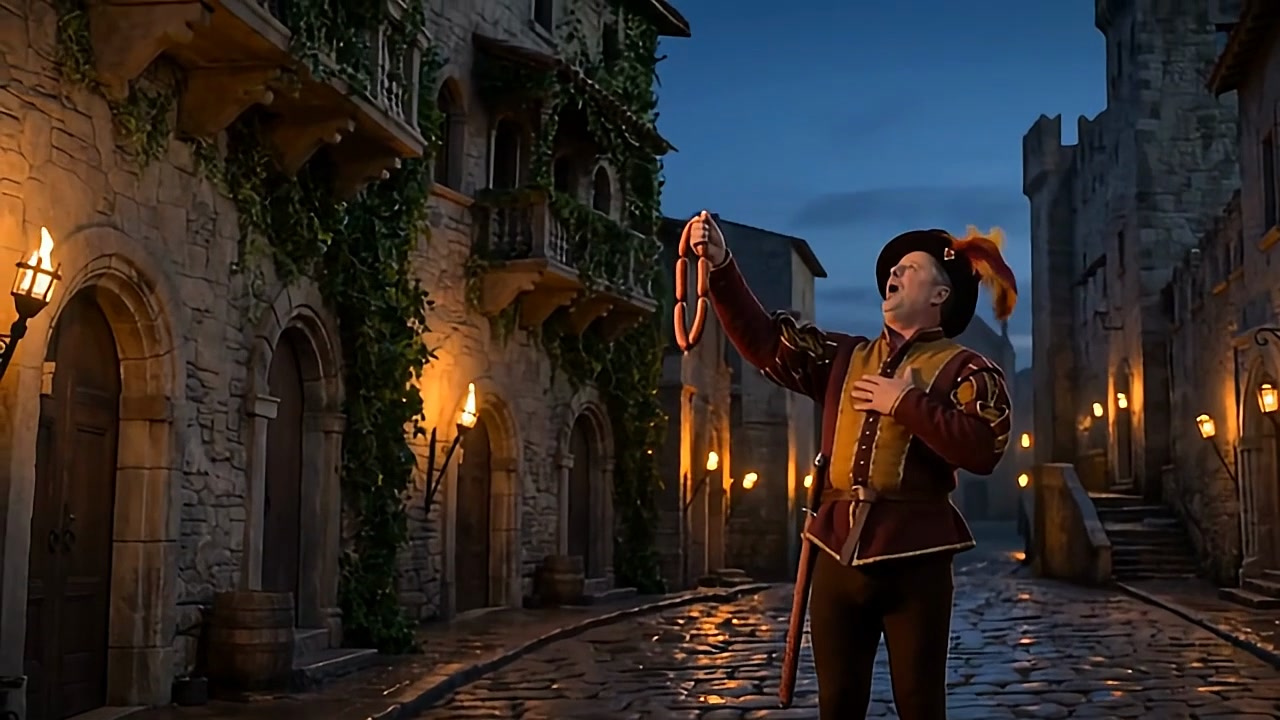 Still from Romeo and Sausage
