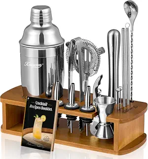 KITESSENSU Cocktail Shaker Set with Stand