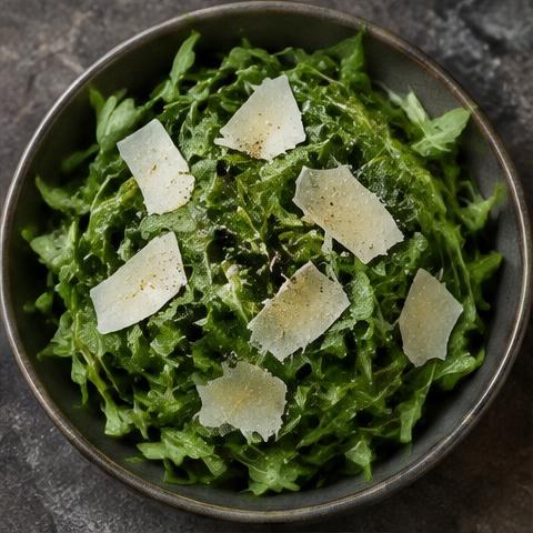 Illustrative arugula & parmesan salad