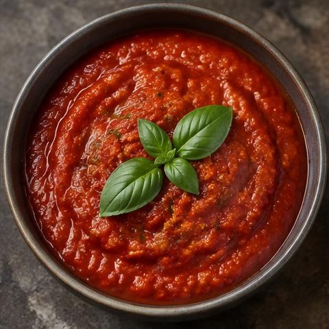 Illustrative homemade marinara sauce