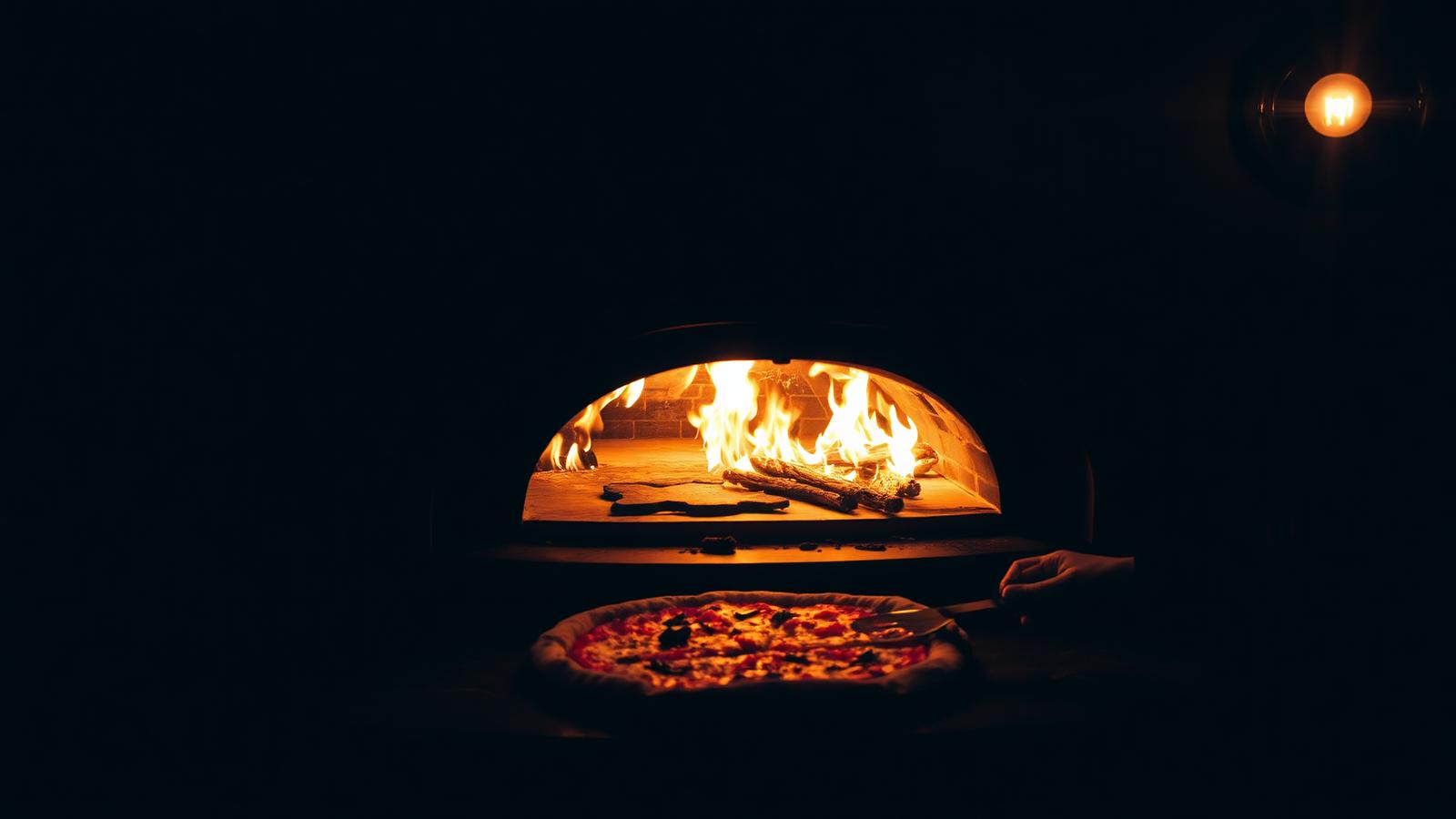 Wood-fired pizza oven like the one at Lucali in Brooklyn