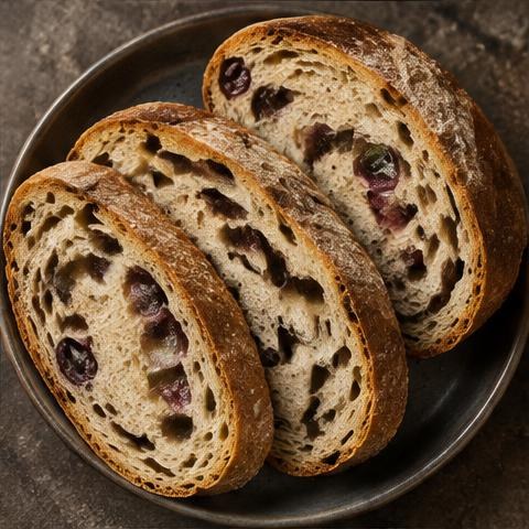 Illustrative olive bread