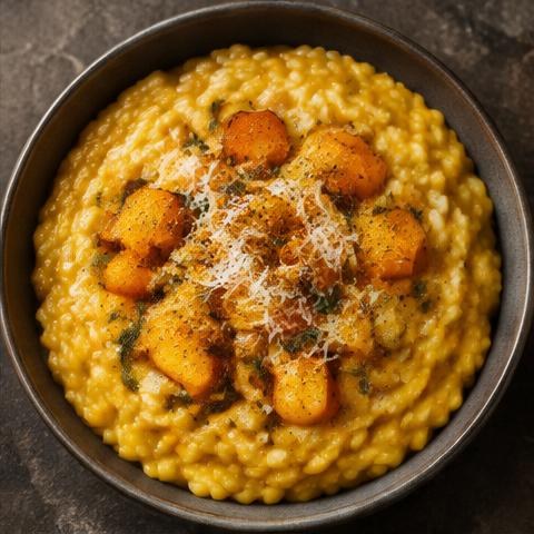 Illustrative pumpkin risotto