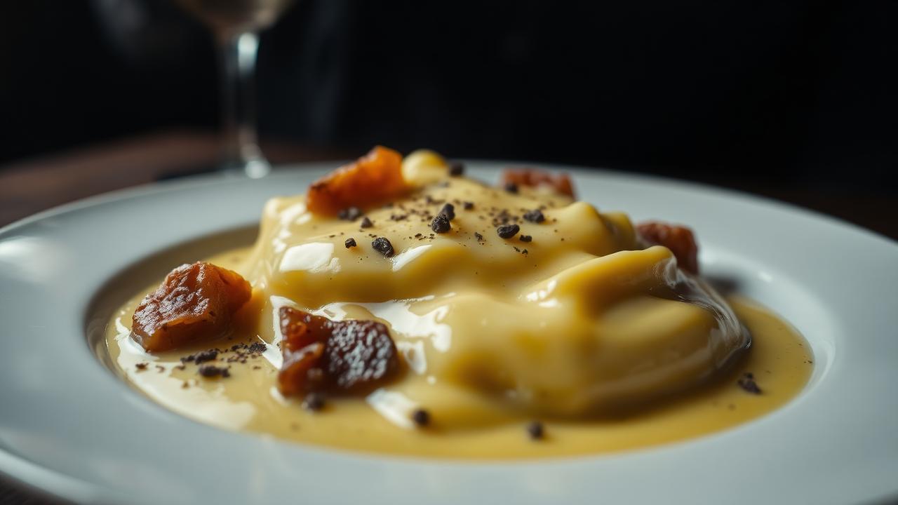 Roman carbonara with glossy egg sauce, guanciale and black pepper